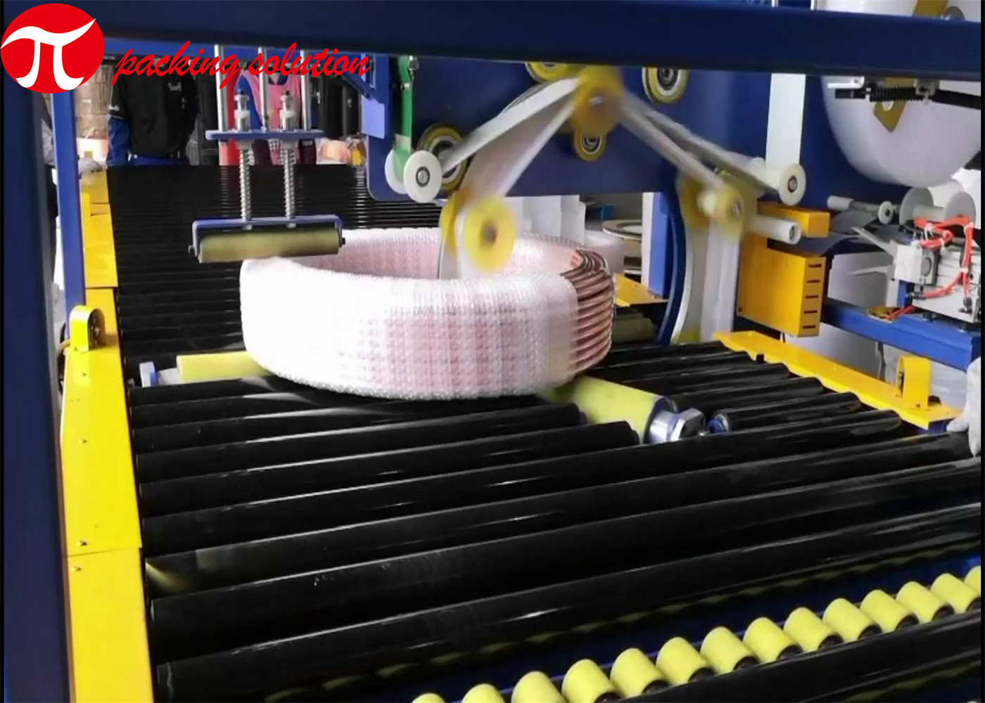 Factory Supply Copper Coil Packaging Line 380V Conveying Pneumatic Driven