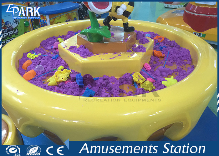Kids Amusement Game Machines Indoor Sand Table With Seats Rotational Moulding