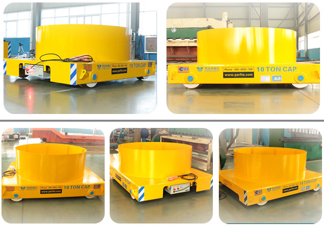 cable drum plate steel ladle transfer cart with High temperature resistance for steel and iron plant