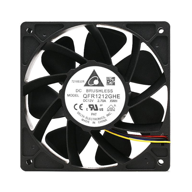 S9 S17 Antminer L3+ S19 Silent Fan 120 X 120 X 38mm 12v 4 Pin