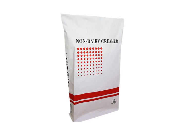 Pasted Multiwall Paper Bags Food Grade Cellulose Waterproof 20kg 25kg