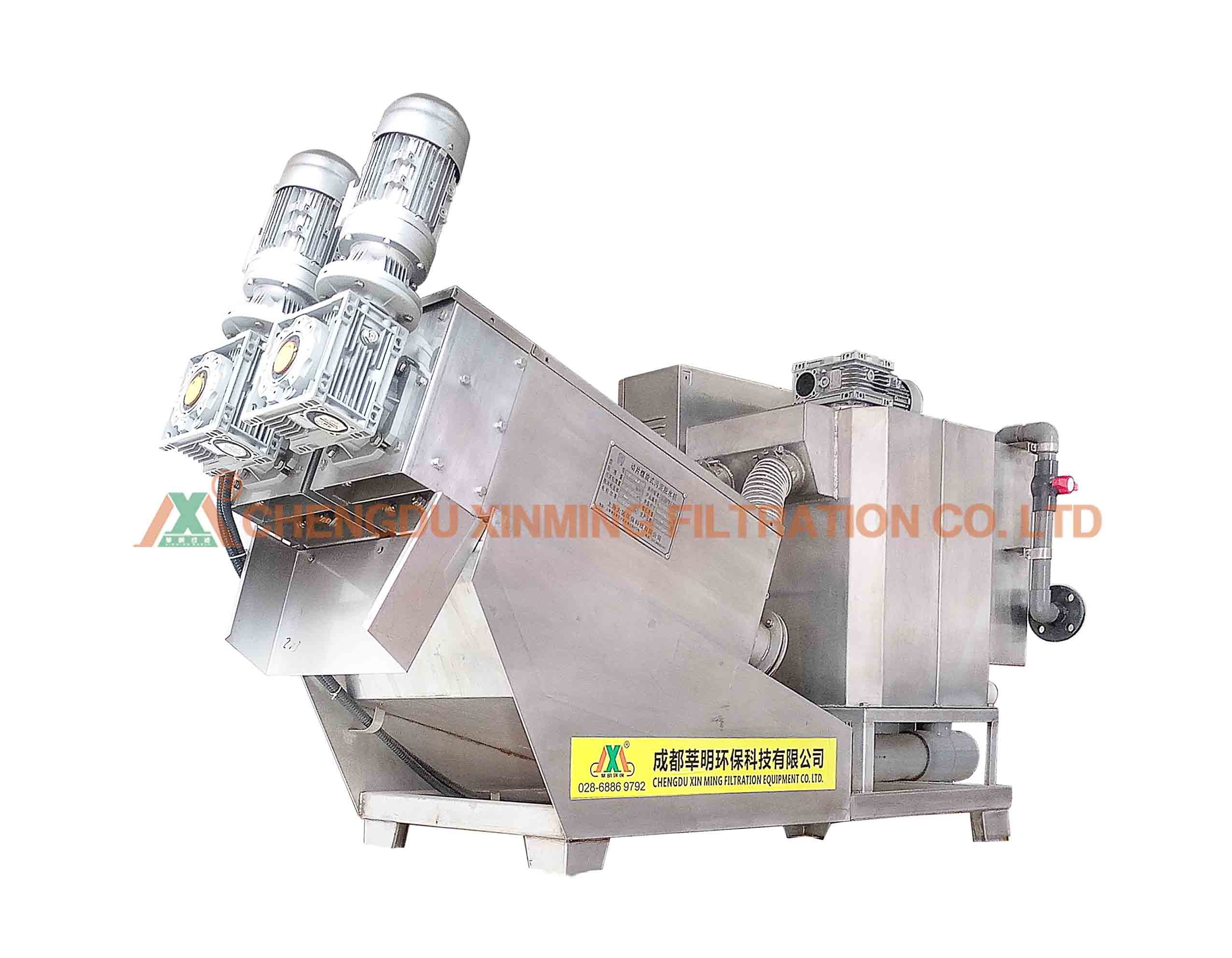 Energy Saving Conch Sludge Dewatering Machine Stainless Steel Materials