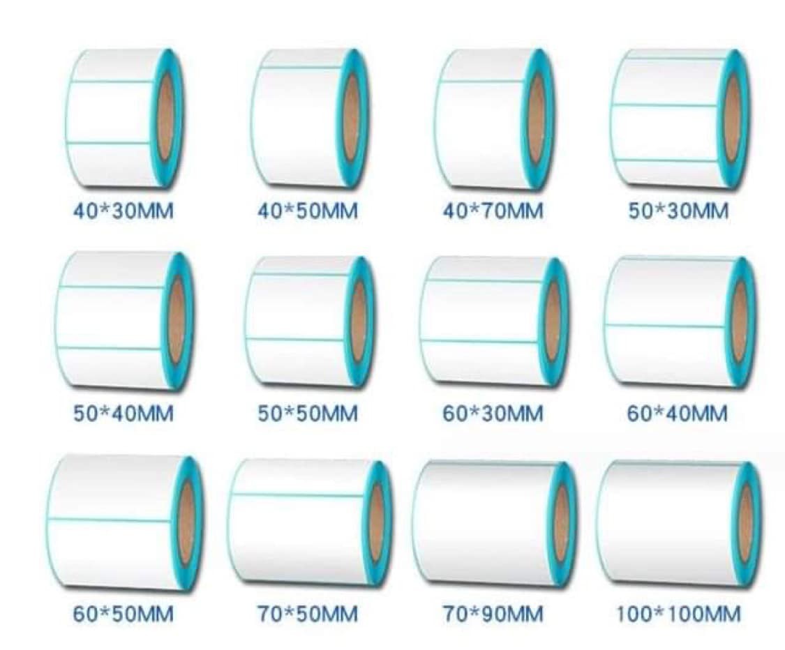 100mm*150mm adhesive waybill adhesive thermal label blank label in roll with glassine liner