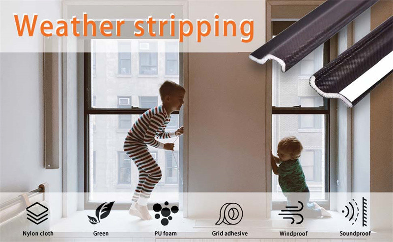 26 Feet Self Adhesive PU Foam Sealing Strip Aging Resistant
