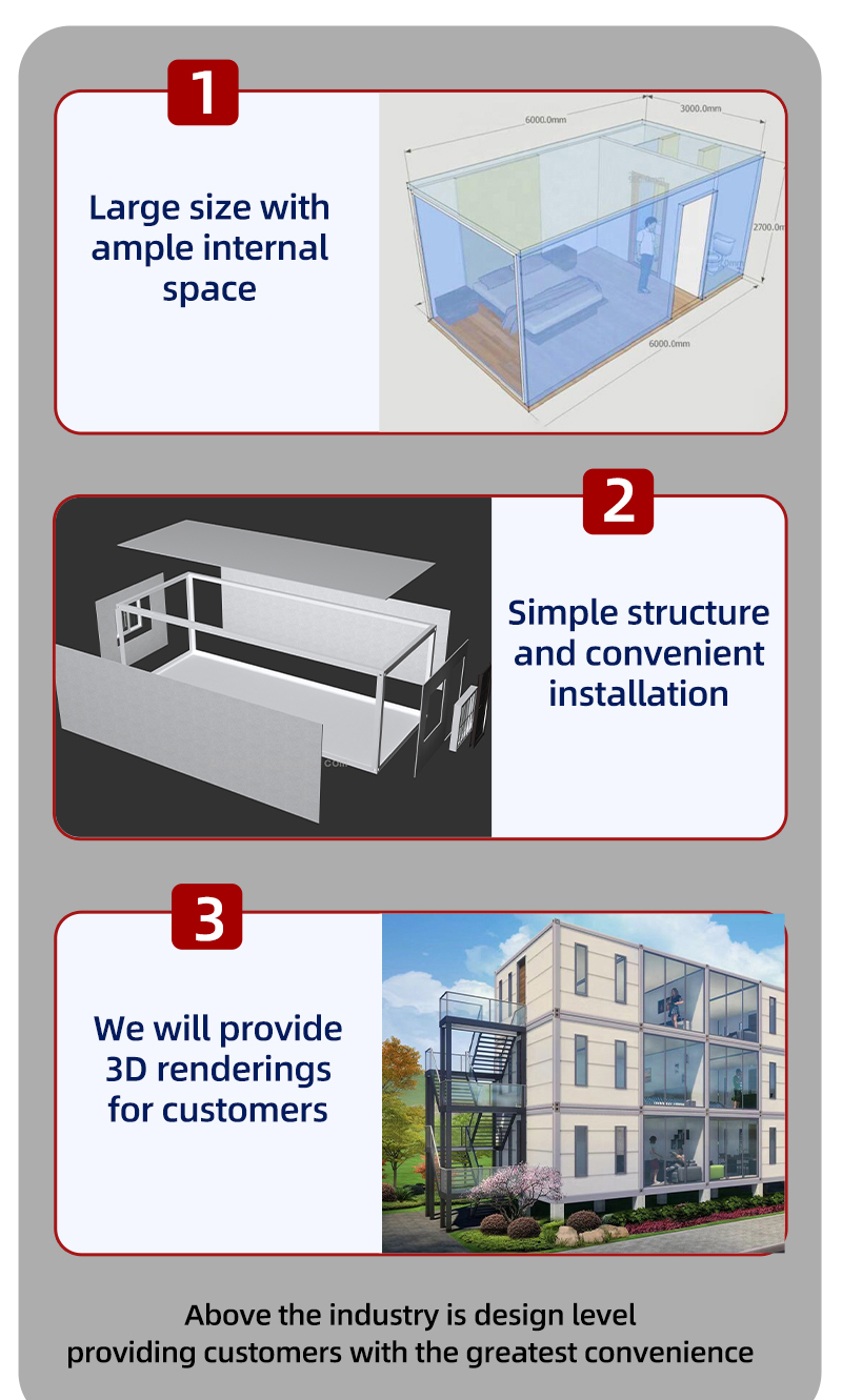 Removable Prefab Storage Container Warehouse Office Flat Pack Portable House for OEM/ODM