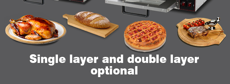Double Layers Stainless Steel Pizza Oven for Commercial Restaurant Bread Cake Baking