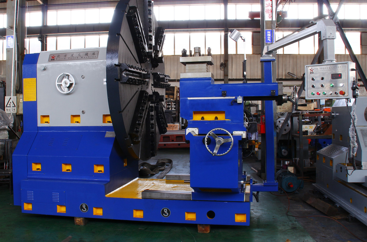 Heavy Duty Horizontal Flange Lathe For Machining 5000 Mm Flange Flywheel