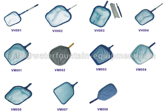 In Ground Swimming Pool Leaf Net Skimmer , Chemical Resistant Pool Leaf Rake