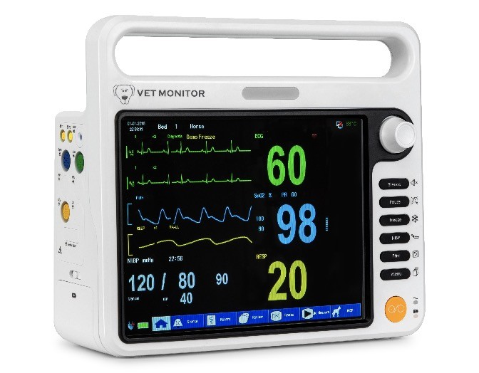 OEM Veterinary Multiparameter Monitor 12.1 inch TFT LCD Screen for pet operation