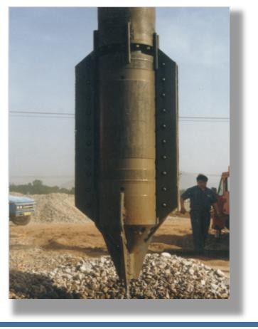 Heavy Duty Construction Projects 377mm Diameter Vibro Compactor Foundation Treatment