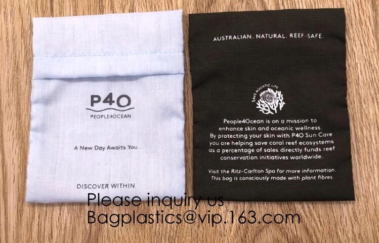 Durable Cotton Drawstring Tote Bags,Thick Single Drawstring Muslin Bags"Premium Quality Linen and Bags MULTIPURPOSE pack
