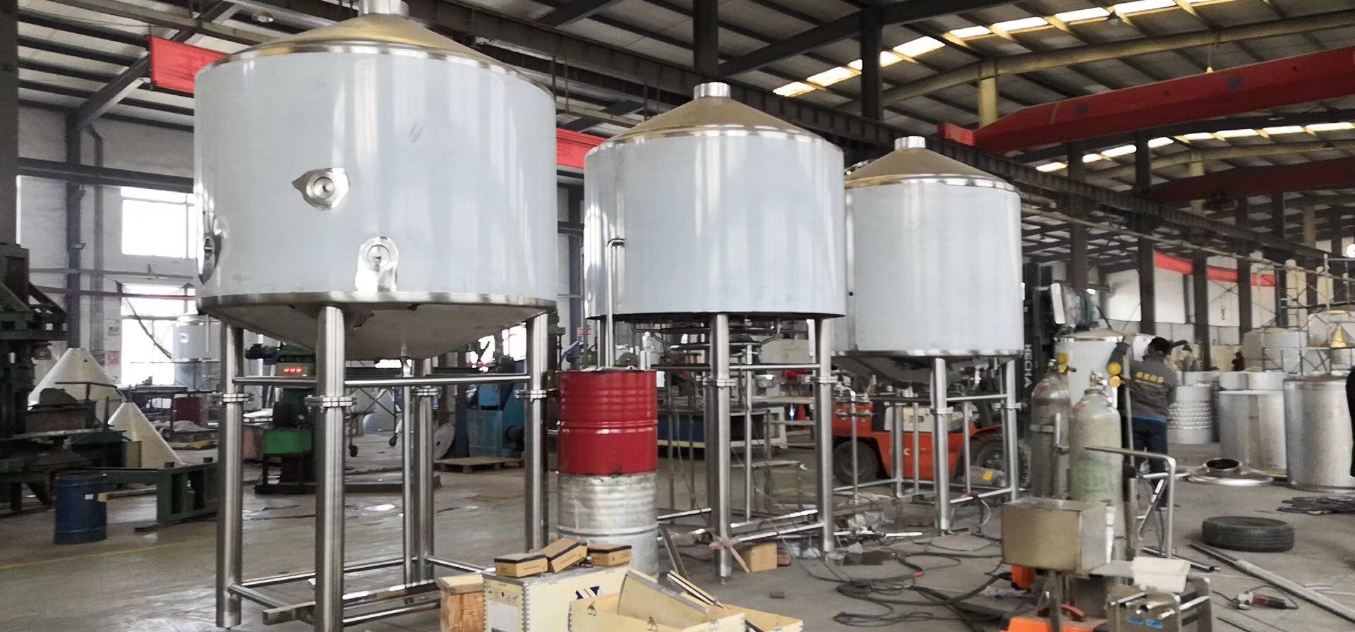 Restaurant All In One Brewing Equipment , Fast Large Beer Brewing Equipment