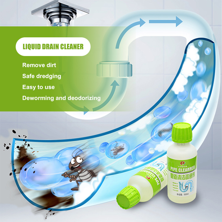 Clogged Drains Green Dredge Sewer Pipe Cleaner Liquid 0.5l OEM