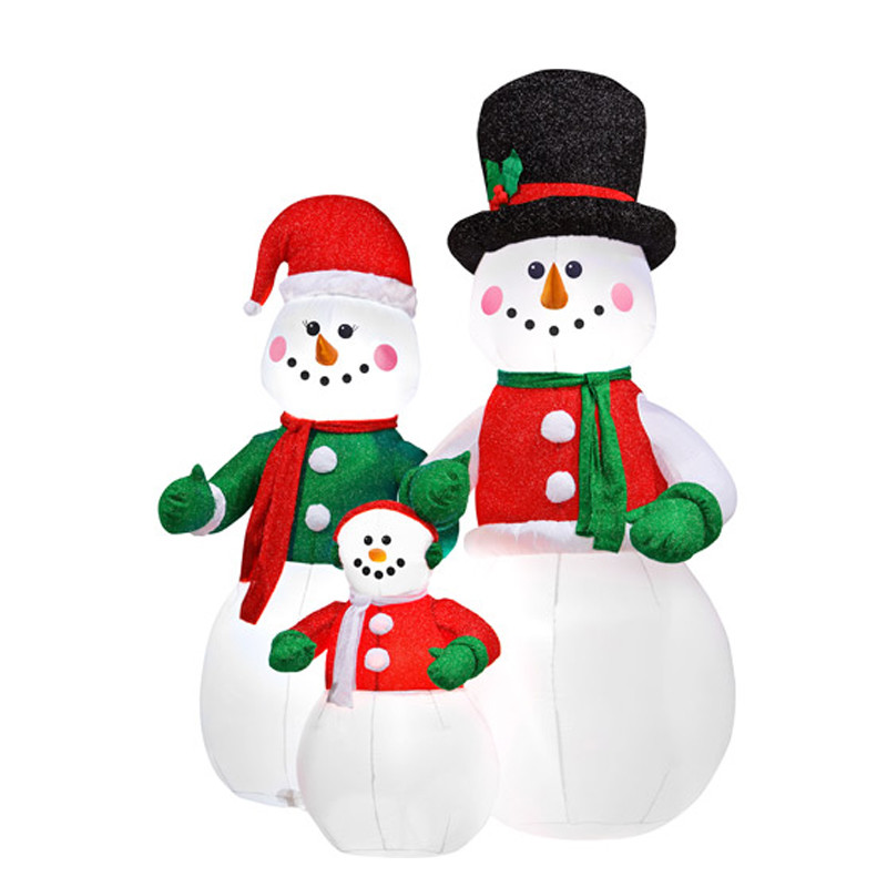 Factory Customized Christmas Holiday Family Party Outdoor Funny Inflatable Snowman Display