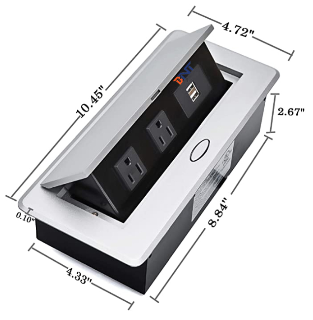 hidden desk type conference table pop up outlet socket with US power
