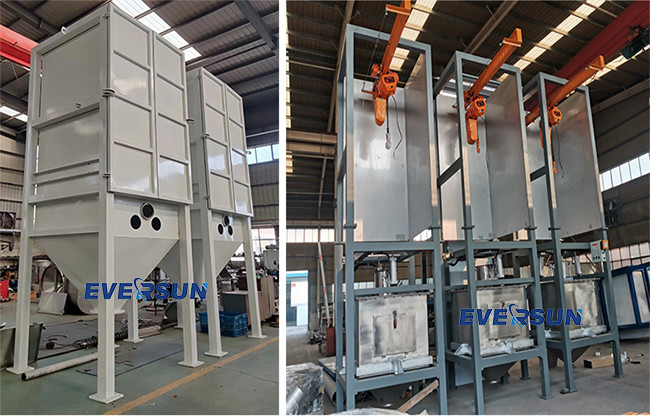 1 - 3T Lifting Capacity Bag Dump Station With Dust Collector For Powders Granules