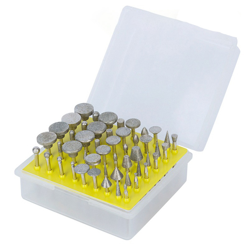 50pcs Diamond Burr Set Grinding Burrs For Dremel Rotary Tool