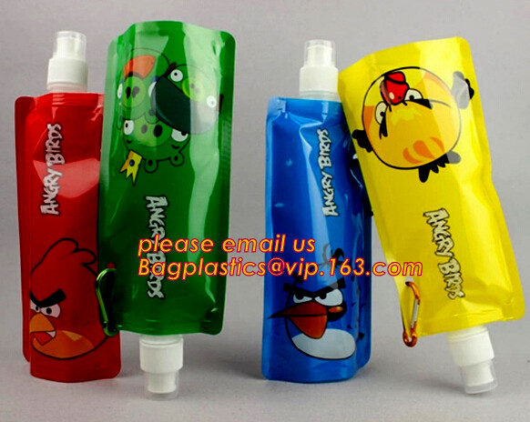 Custom Reusable Juice Food Packaging Plastic Bag Alcohol Drink Wine Spout Pouch Bag,liquid spout pouch/wine drink juice