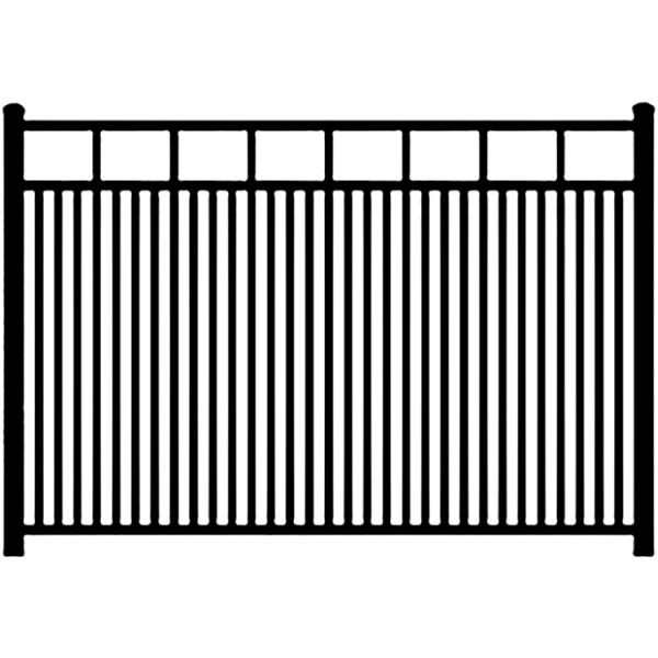 4ft Galvanized Wrought Iron Fence With Powder Coating 1.2mm-2.5mm