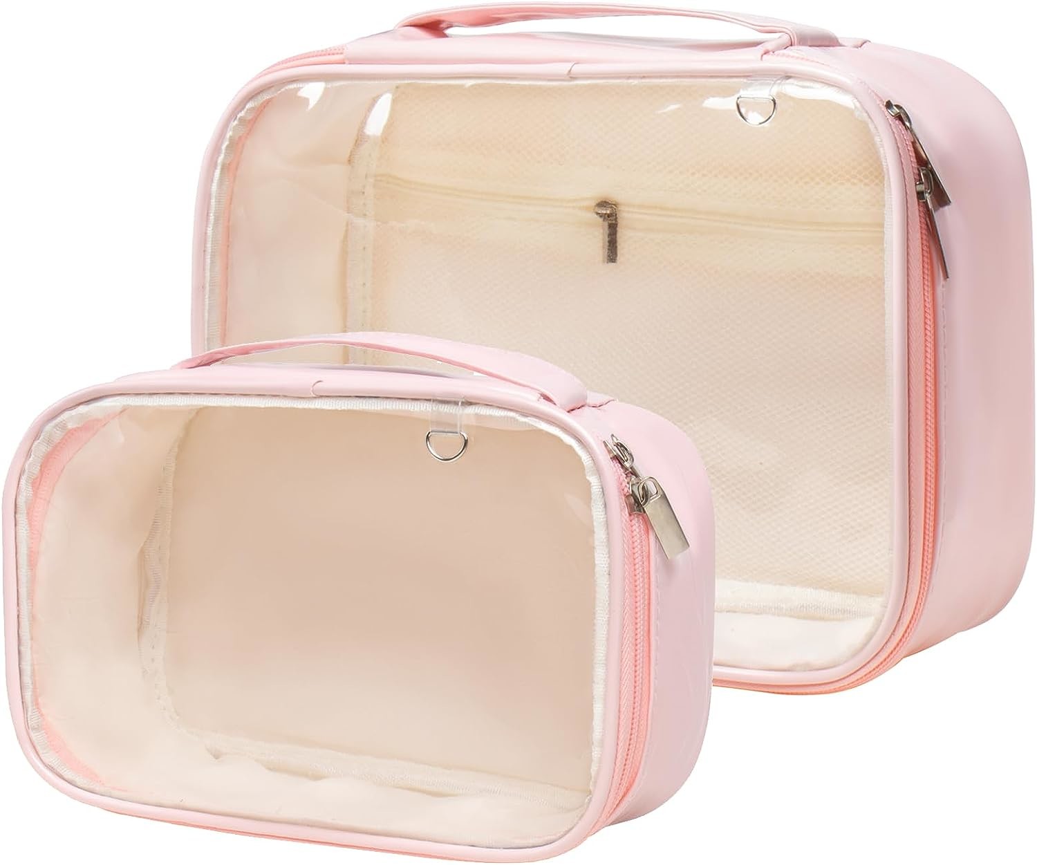 Multi Functional Waterproof Toiletry Bag Makeup Organizer With Zipper Handle