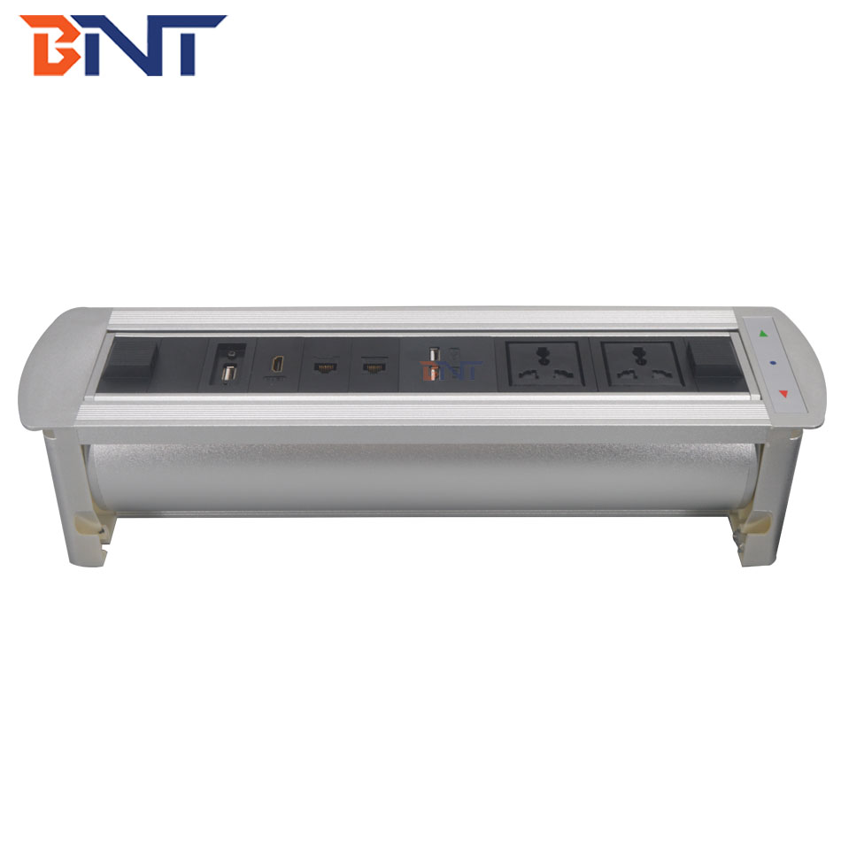 Office power data solution hidden desktop power socket with usb charger