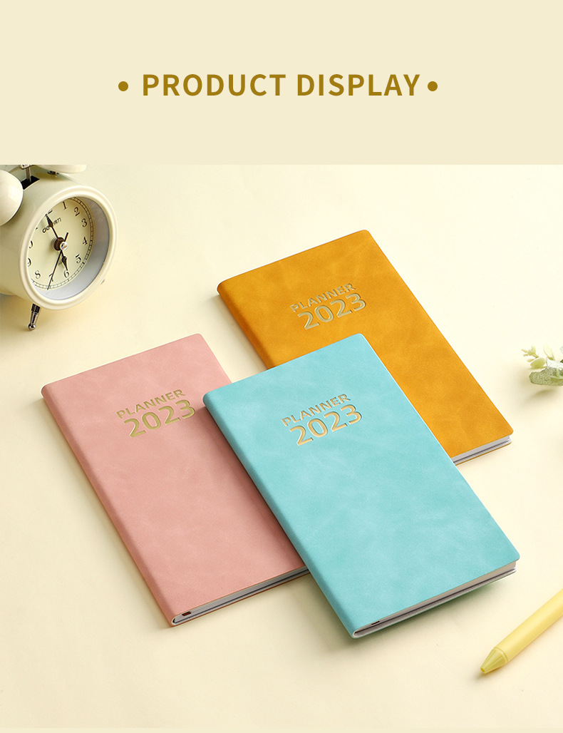 Leather Cover Notebook for Promotion Saddle Stitching Binding Journal Stationary