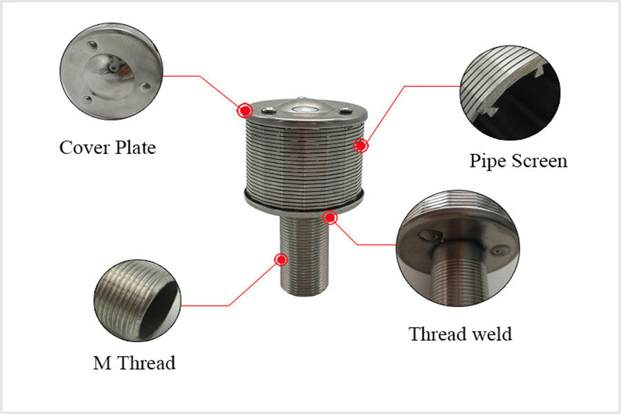 1Ton G1" Quick Connect Wedge Wire Screen Nozzle Water Ion Exchange Strainer