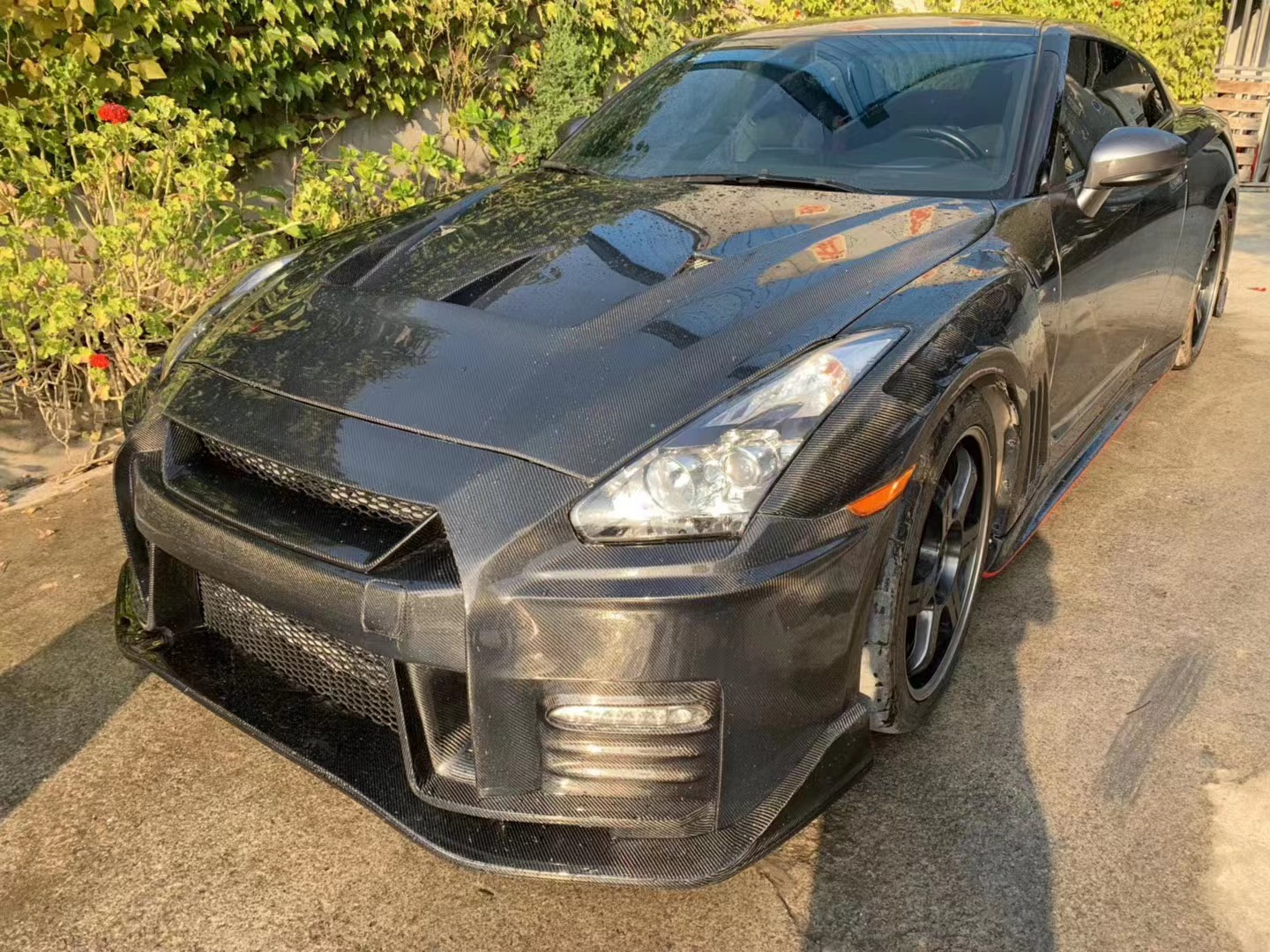 Carbon Fibre Gtr Body Kit GTR R35 Carbon Fiber Hood LB Style