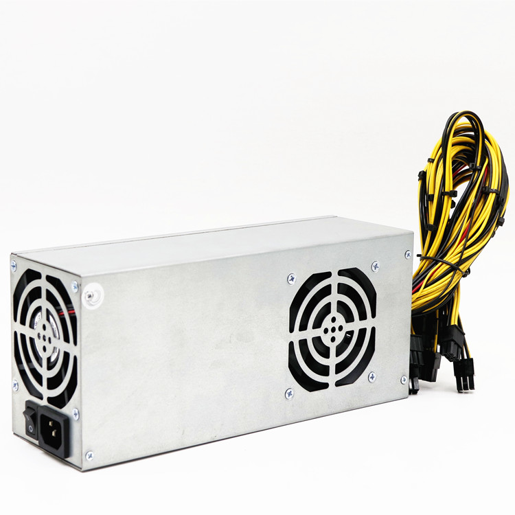 High Power Server Power Supply 2400 watt 10x6PIN GPU Machine Two 8-centimeter power supply conector