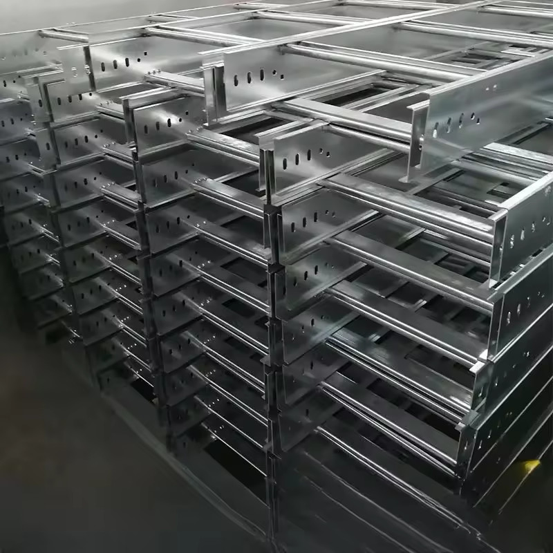 Fire Retardant Steel Cable Ladder Tray / Cable Tray For Safe Wire Management
