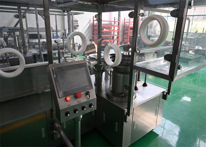 Liquid Vial Syringe Filling Line for Sealing 4-8 filling needles with SIEMENS touchscreen, PLC