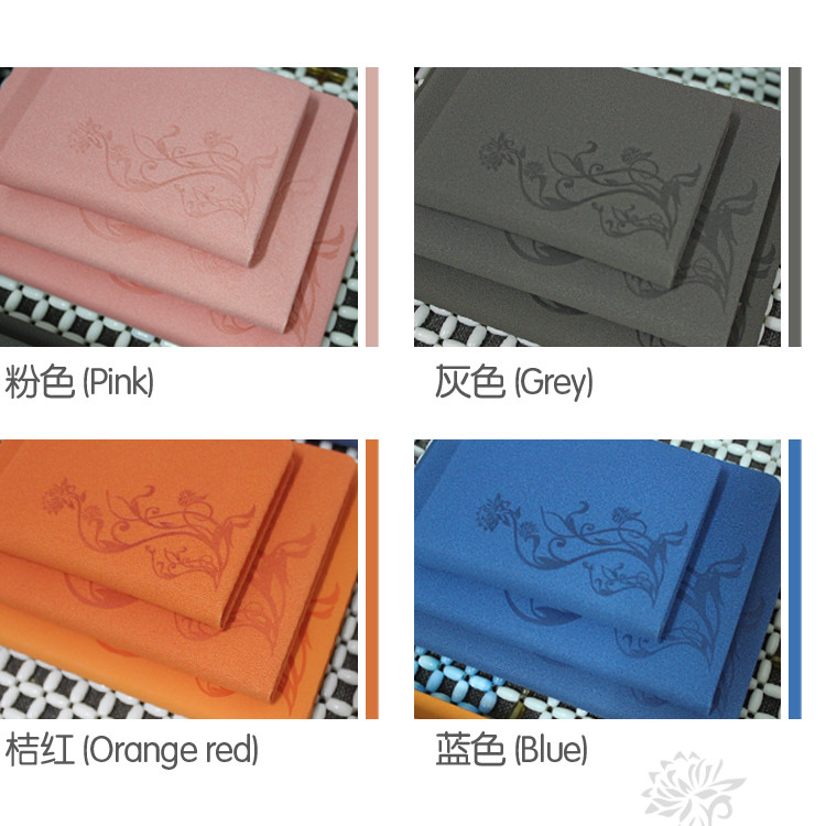 Discoloration PU leather embossed notebook