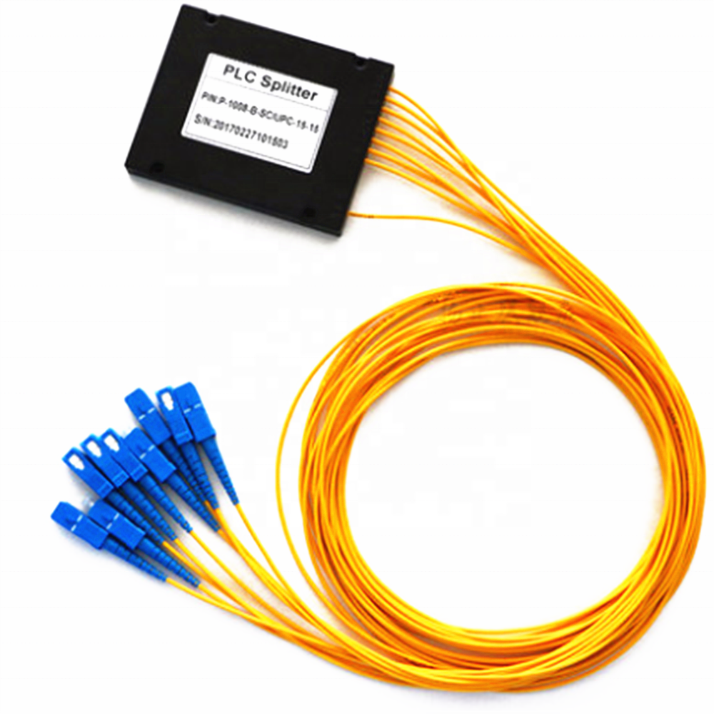 fiber optic plc splitter ABS box 1x4 1x8 1x16 fiber optic plc splitter