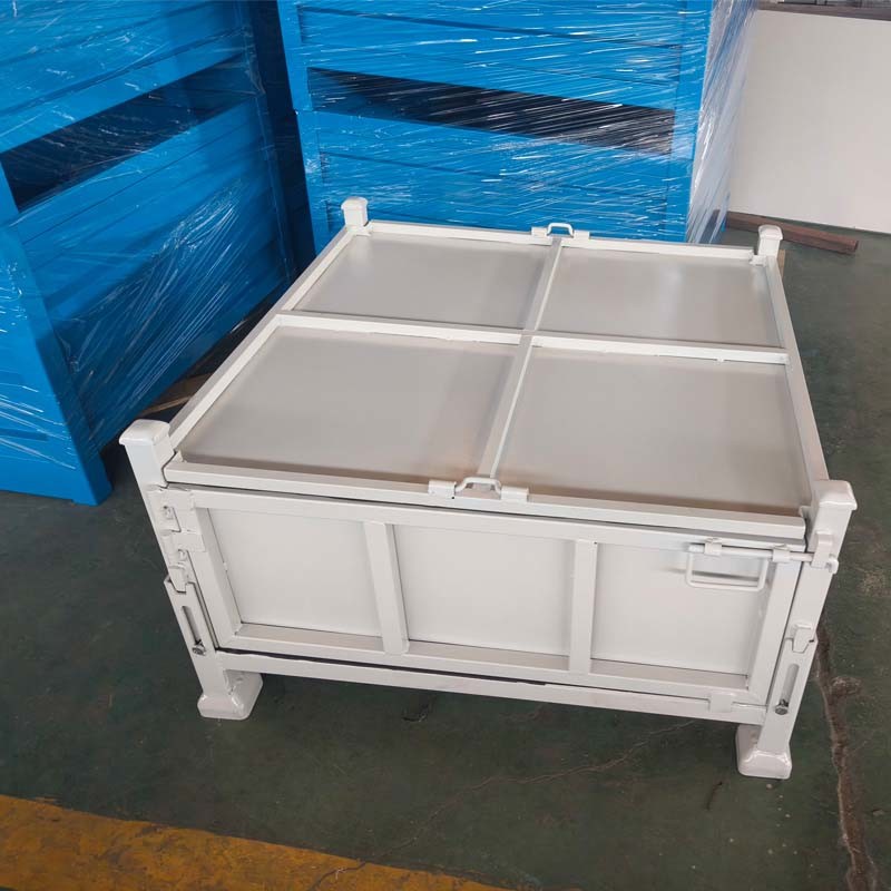 Material Box Steel Pallet Box For Industry Parts & Warehouse Storage