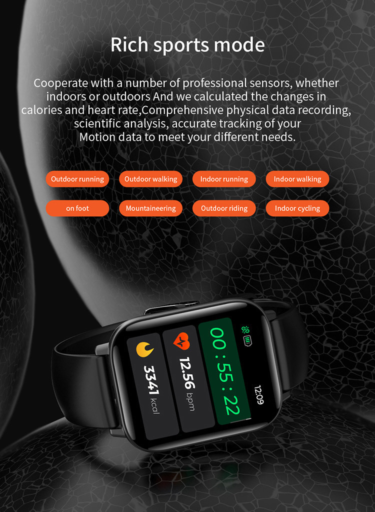 1.7'' 240x280 Pixel Bluetooth Calling Waterproof Smart Watch 180mAh