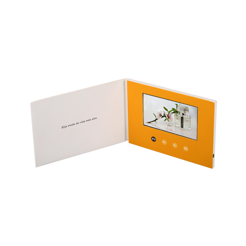 CMYK Printing Paper 2.4 Inch Lcd Invitation Card Magnetic Control