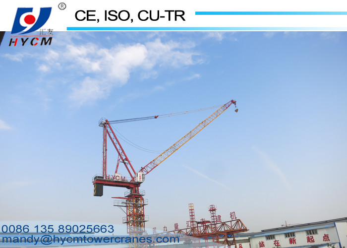 10t Building Luffing Tower Crane D5020 Model 50m Long Jib 2.0t End Load 2*2*3m Mast