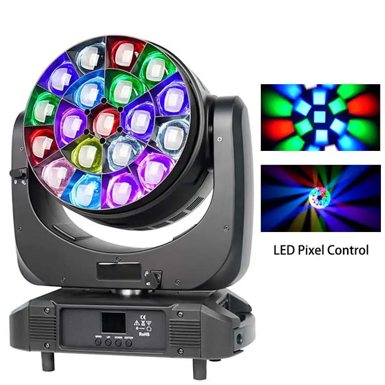 7pcs LED Bee Eye Moving Head Focusing Dye Light 40W For DJ Party Lighting