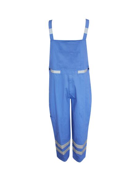 330g 100% Cotton Fire Retardant Bib Overalls Working Pants With Reflective