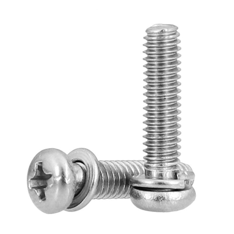 Cross Recess Machine Screw Series Pan Head Screw with Washer
