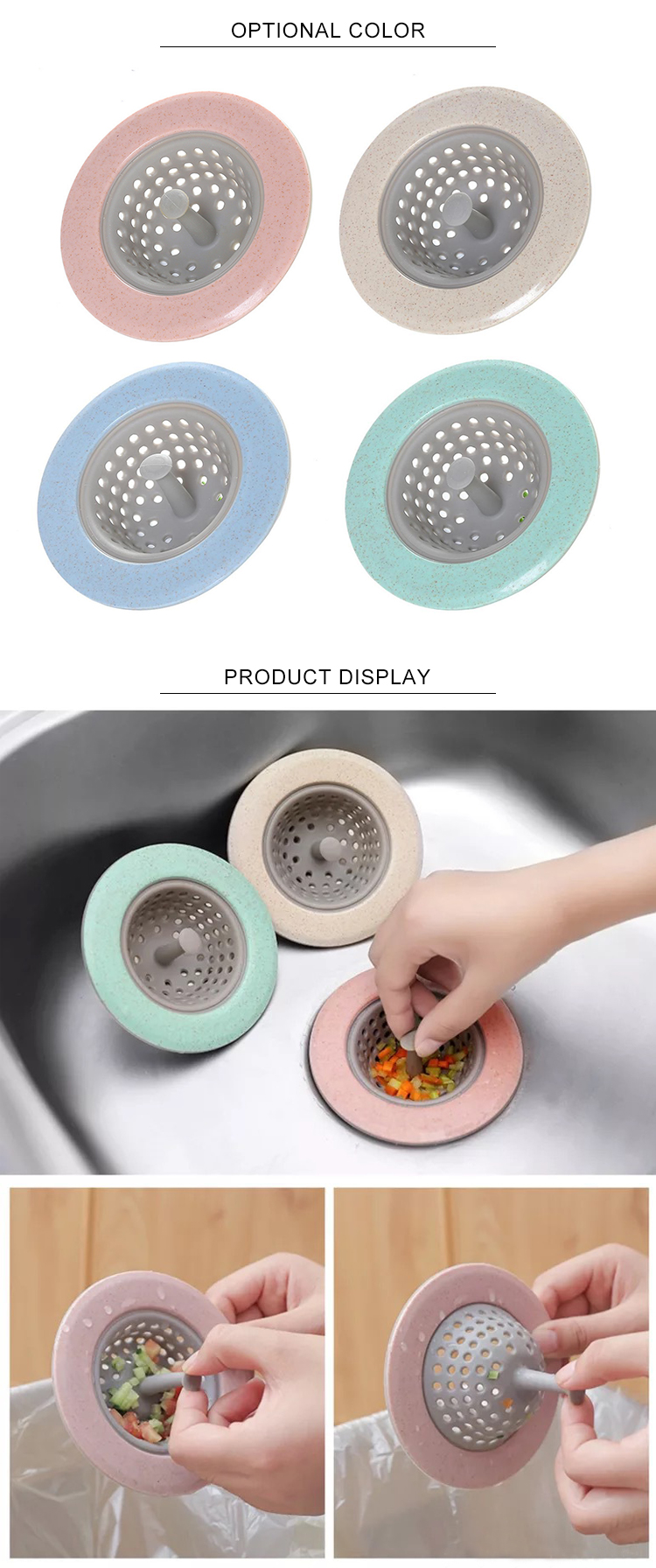 Wholesale rubber seal type stopper bathroom floor drains silicone Sink stopper