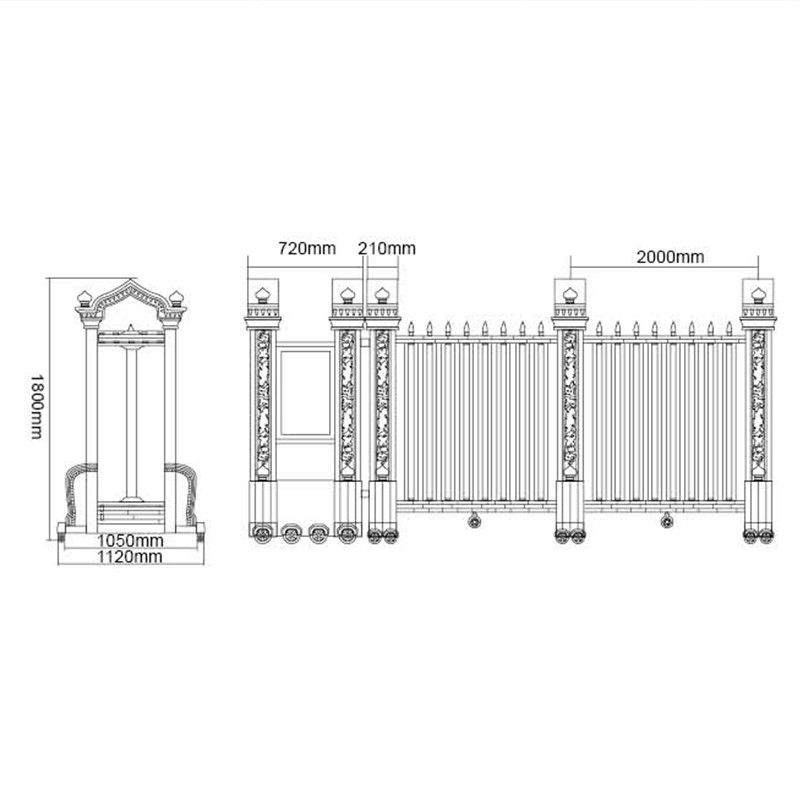 Stadium 19m / Min Electric Retractable Door Automatic Sliding Gate