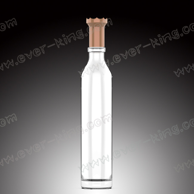 ISO9001 500ml Flint Glass Liquor Bottles For Cognac