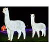 Buy cheap LED simulation alpaca lamp outdoor landscape outdoor waterproof FRP animal lamp from wholesalers