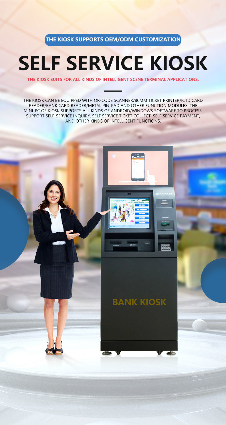 Touch Screen Multi-function purchase atm bank machine Multifunction Self Service Kiosk