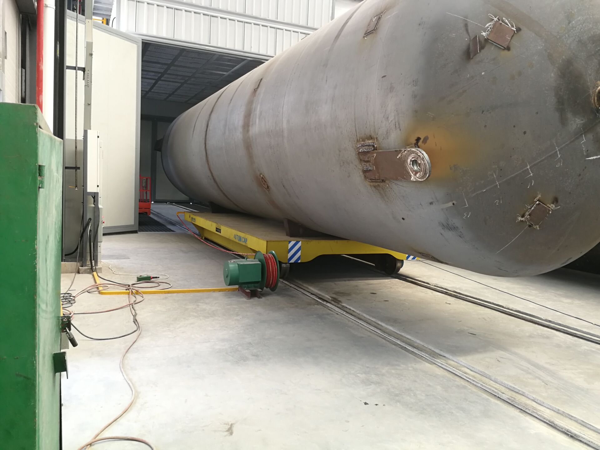 Rail Based Trolley Material Transfer Cart