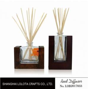 Buy cheap Wooden Bottom Based Aroma Reed Diffuser , Home Scent Reed Diffuser Certificate product