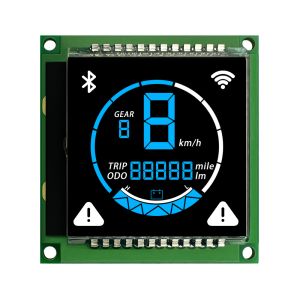 Custom Segment LCD Display Module VA Transmissive Negative View