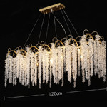 High End Crystal Commercial Chandeliers For Restaurants With High Quality Crystal Beads