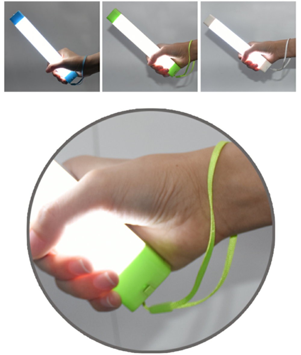 Outdoor camping lamp with flashlight